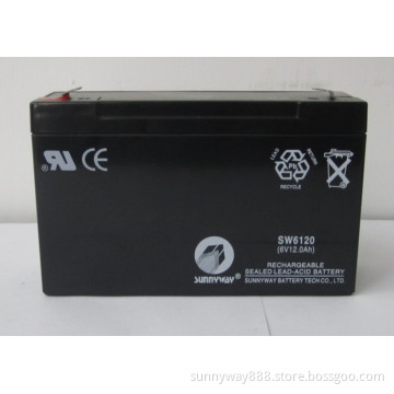 6V12ah Storage Battery for Camping Lantern/ Battery Power for Electric Utility
